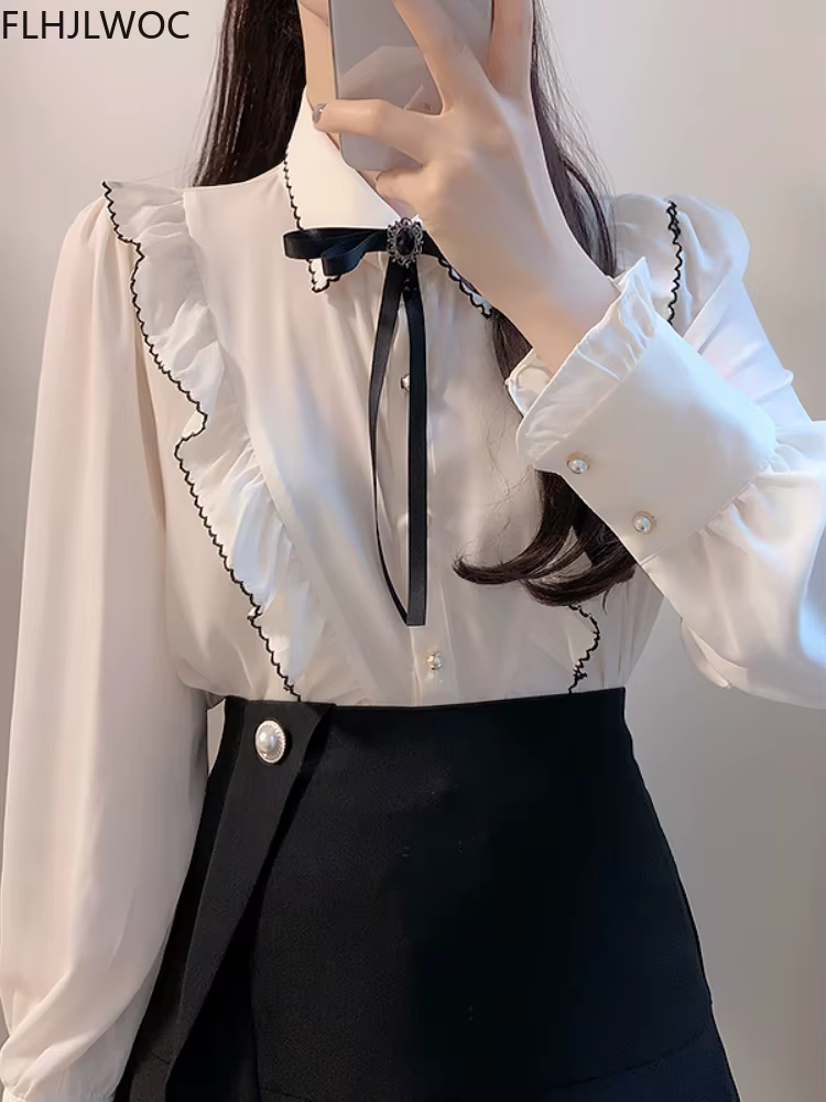 Haut vintage rétro semi-transparent pour femmes