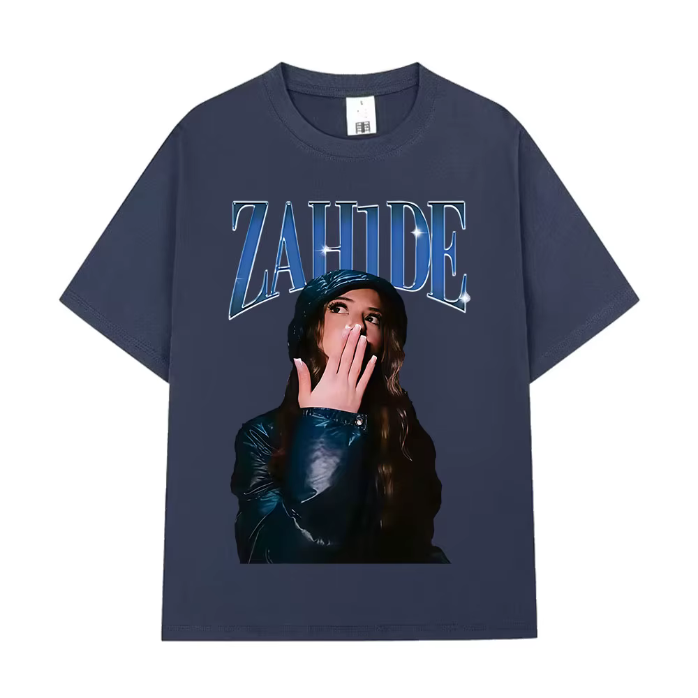 Zahide Merch T-shirt graphique hommes femmes vêtements mode haute qualité T-shirts coton surdimensionné à manches