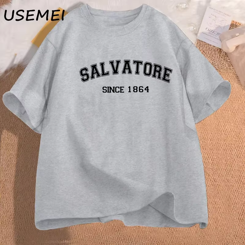 T-shirt en coton à manches courtes pour femmes