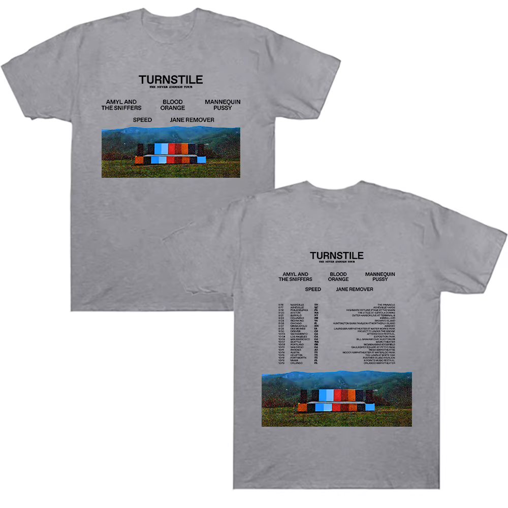 Tourniquet The Never Enough Tour2025 t-shirt cadeau pour Fan coton col rond manches courtes Hip Hop Rock Street