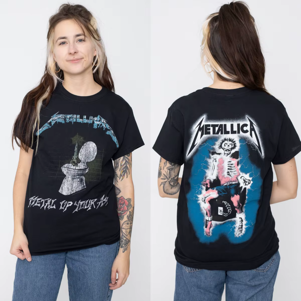 T-shirt en coton avec image de la chanson Kill 'Em All des Metallica