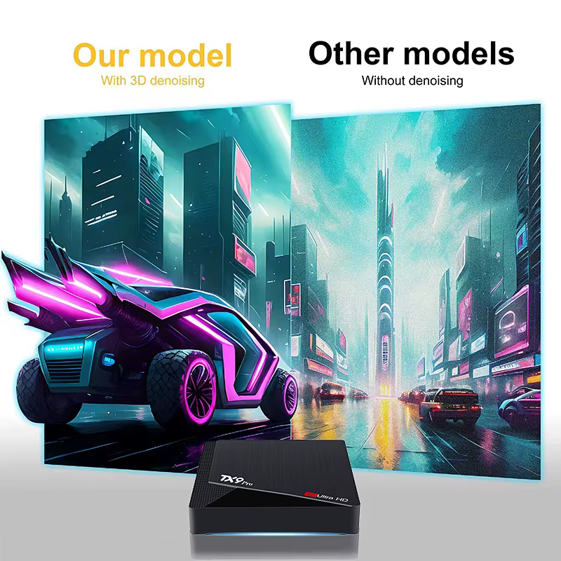 Boîtier IPTV Android 2026 le plus récent 4K 2+16 Go Double WiFi 4G 5G TX9 PRO Boîtier TV intelligent