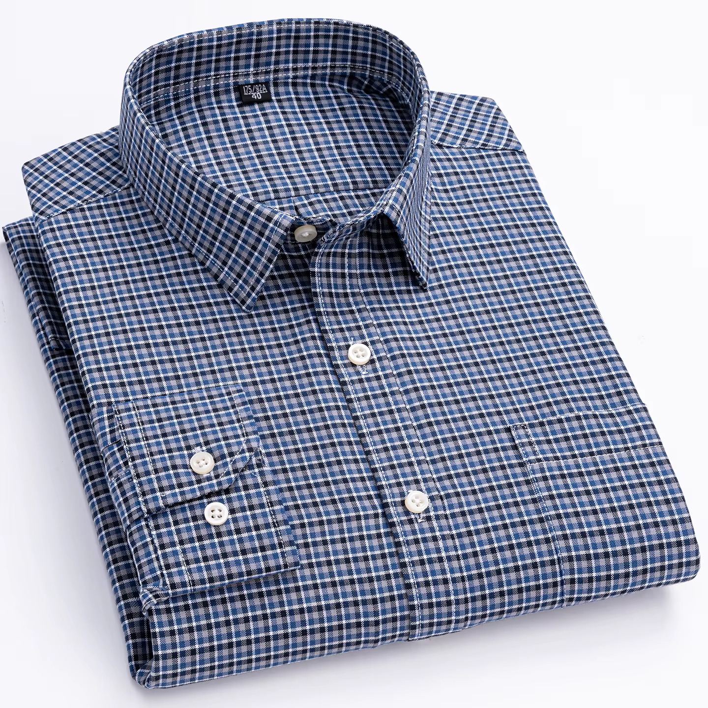 Chemises Oxford à manches longues pour hommes