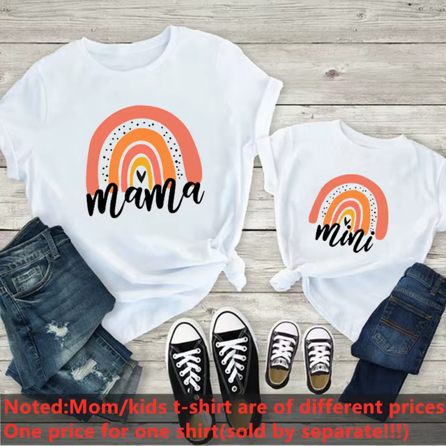 T-shirt de princesse pour mère et fille