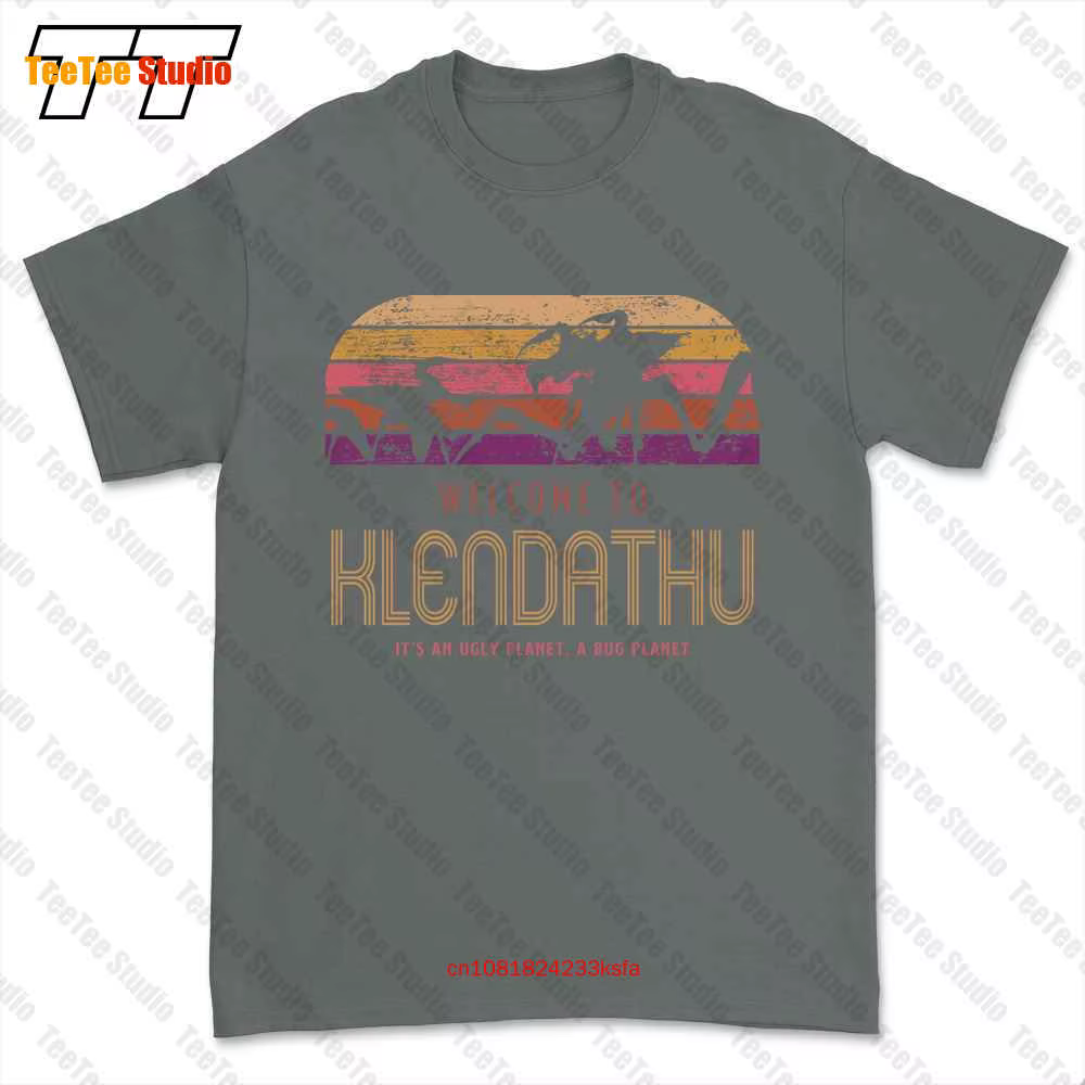T-shirt Parodie Welcome To Klendathu A Bug Planet, Starship Troopers Tee, 4BY6