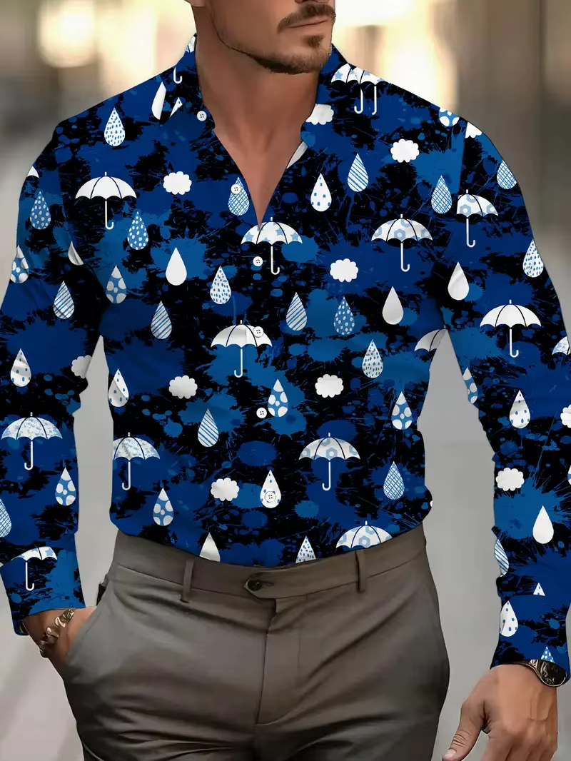 Chemise à manches longues pour hommes