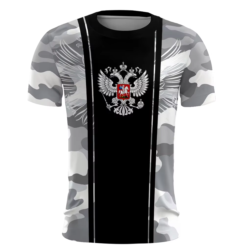 Russie hommes T-Shirts 3d drapeau russe T-Shirt à manches courtes