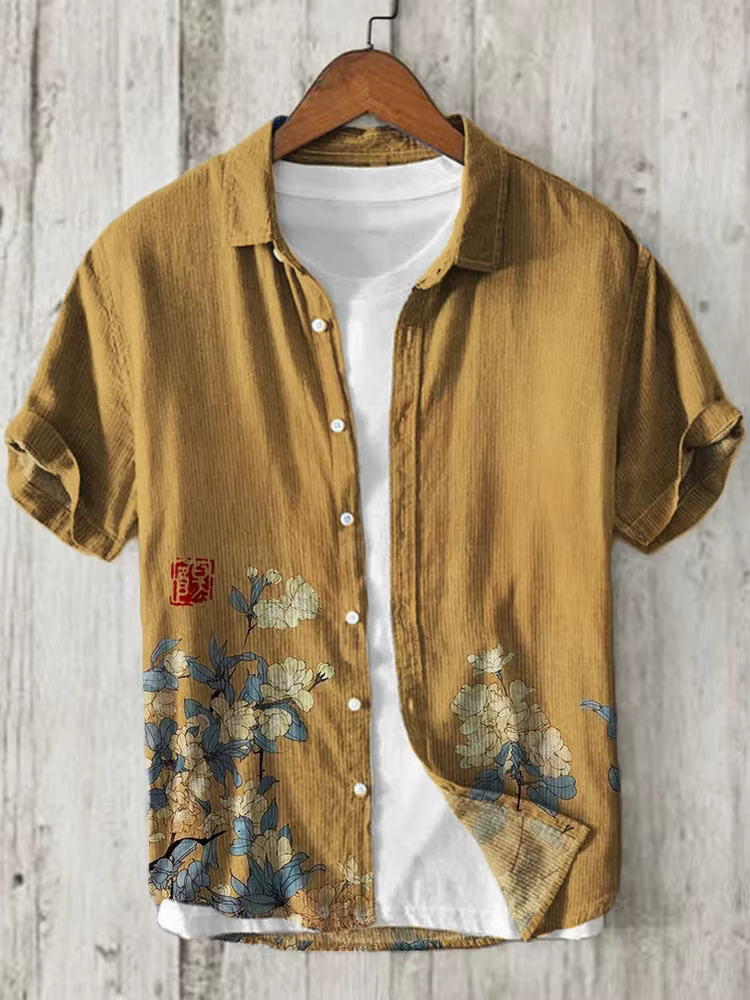 Chemise en lin pour hommes