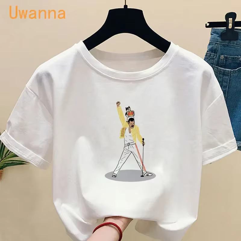 T-shirt Freddie Mercury à manches courtes pour femme