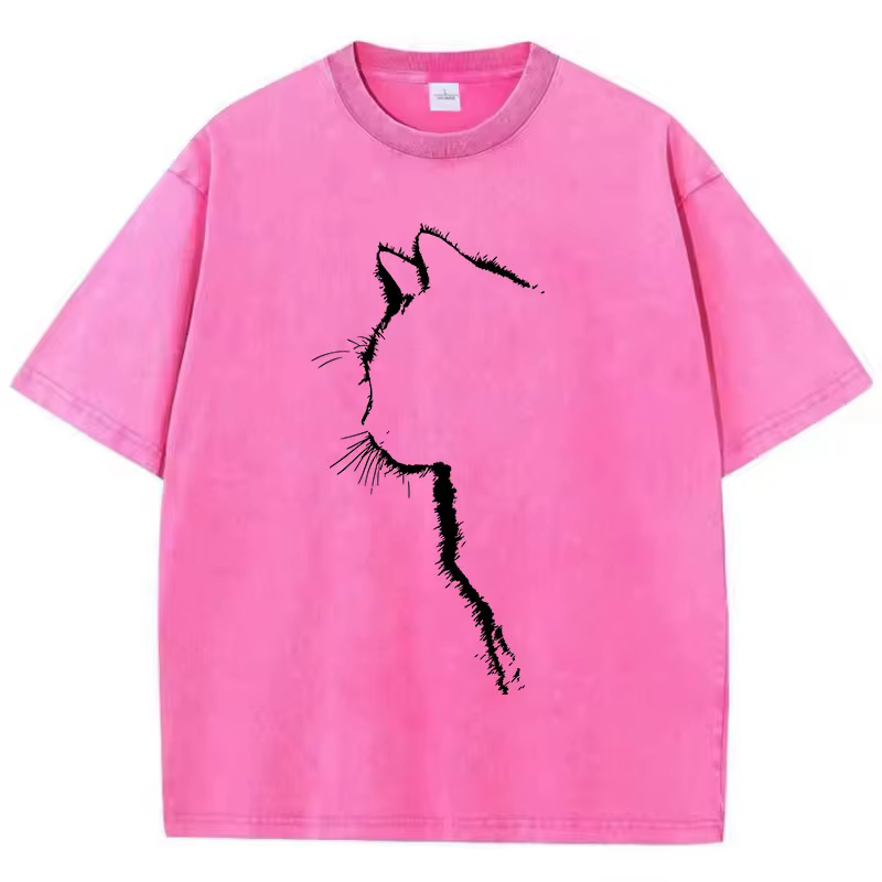 T-shirt vintage délavé 100% coton