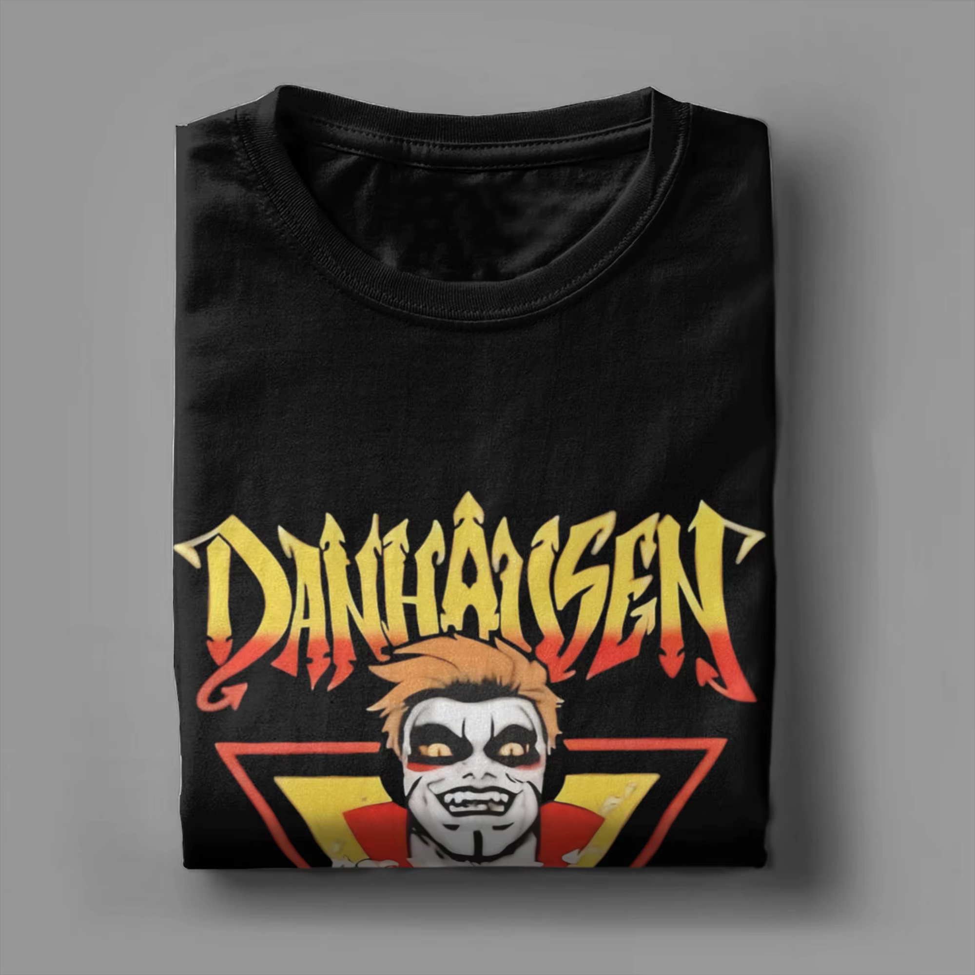 Danhausen Wrestler T-shirts pour hommes en coton vintage à col rond à manches courtes vêtements grande taille
