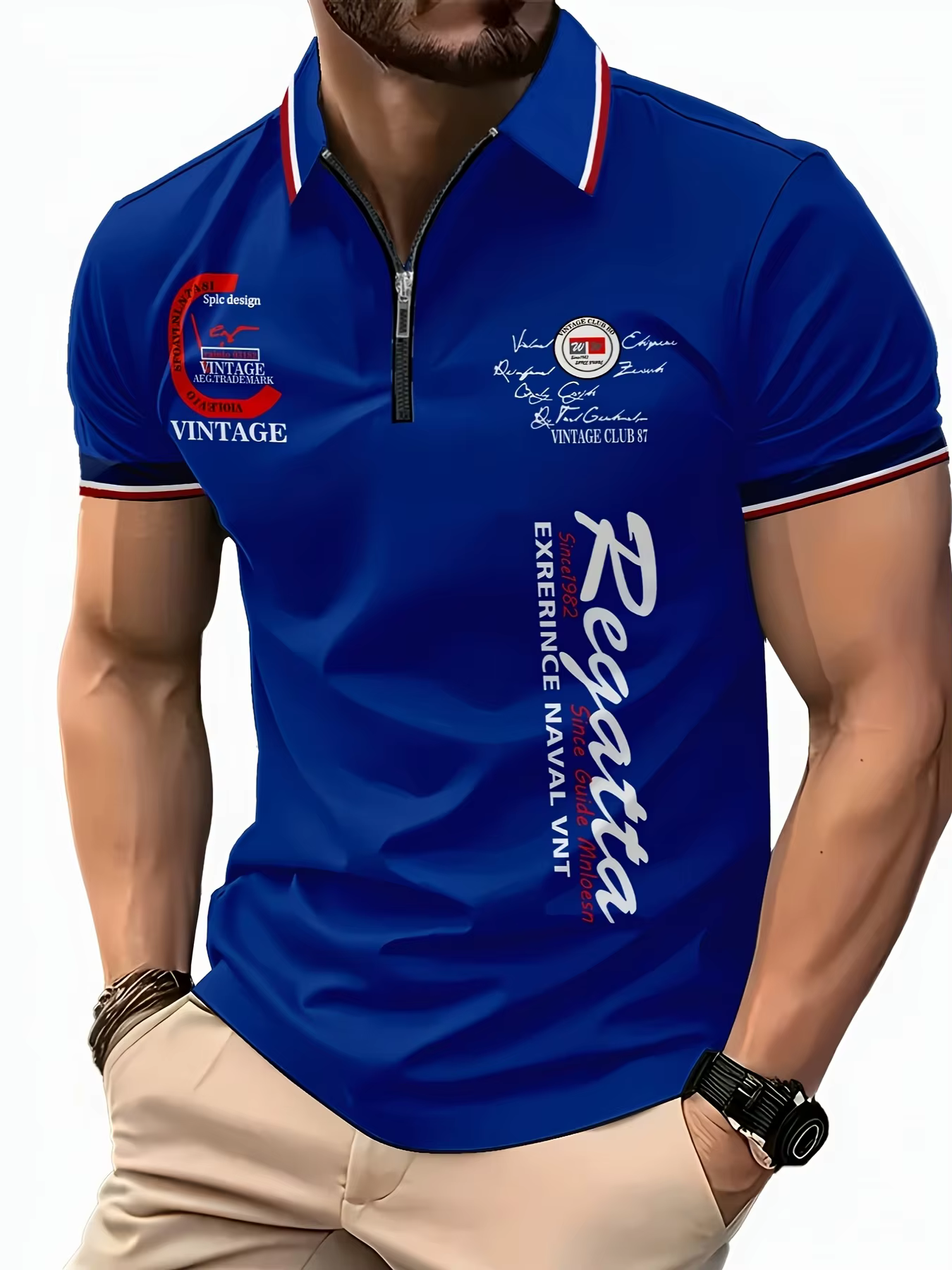 La nouvelle chemise POLO à fermeture éclair pour hommes d'été 2025