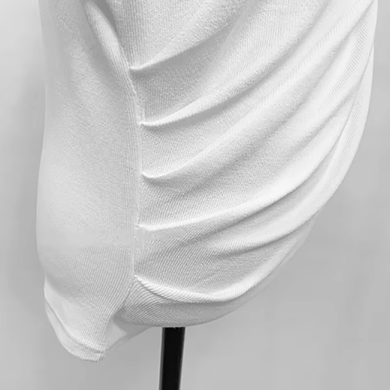 T-shirt à demi col roulé pour femmes
