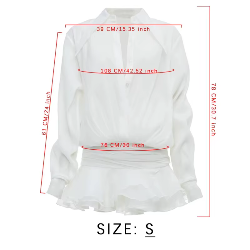 TARUXY – robe chemise Sexy à volants et simple boutonnage pour femmes