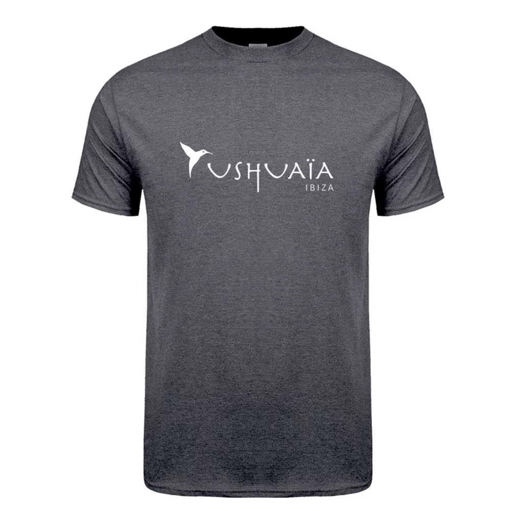 T-shirt Ushuaia Ibiza pour hommes été unisexe à manches courtes coton