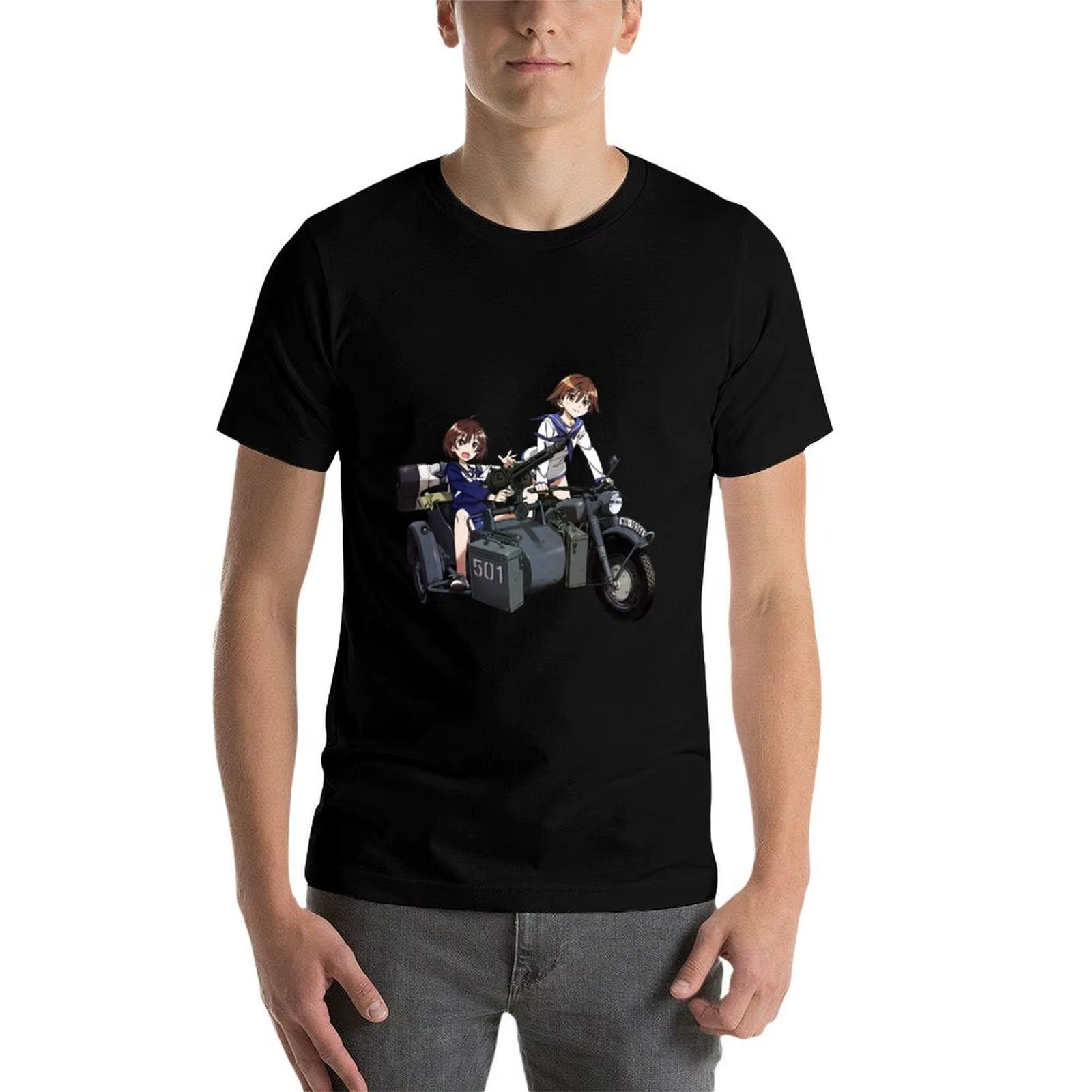 Strike Witches - T-shirt Yoshika Miyafuji et Hikari Karibuchi