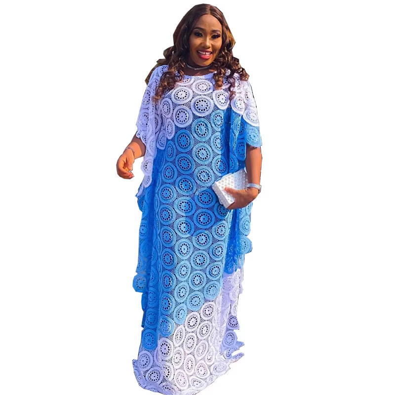 Robe de soirée africaine en dentelle pour femmes