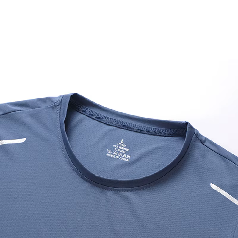 CHRLCK hommes course séchage rapide T-shirts respirant randonnée pêche