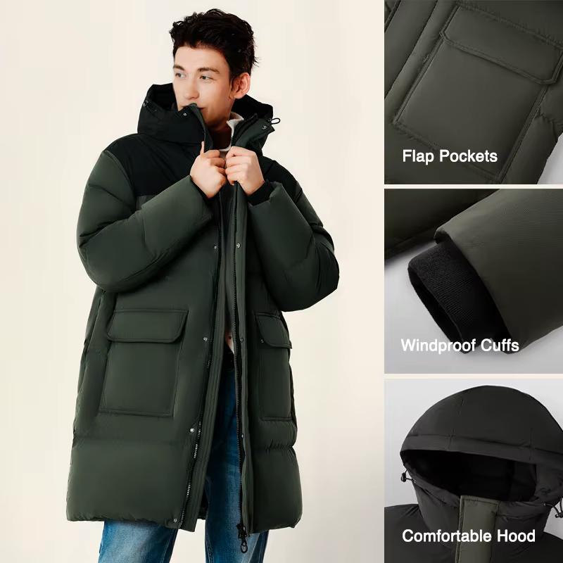 Doudoune Homme Semir 2026 Nouvelle Collection Imperméable Épaisse Longue Veste d'Hiver pour Couple