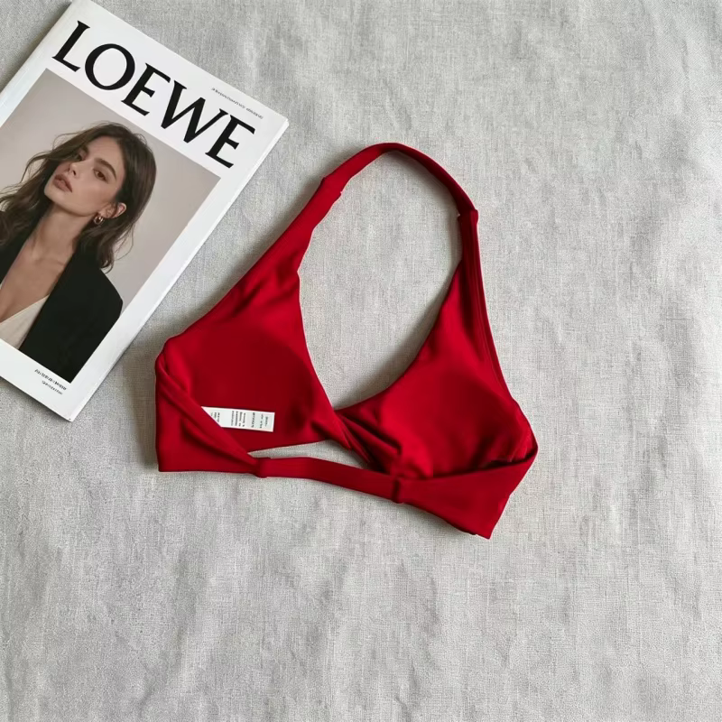 Soutien-gorge de sport Halter Twist Front pour femme