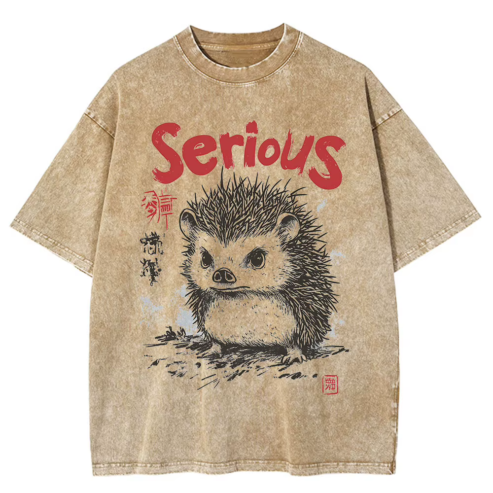 T-shirt a maniche corte da uomo en stile japonais Camicia