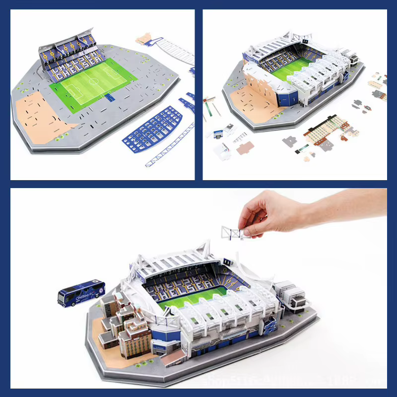 Terrain de football miniature 3D