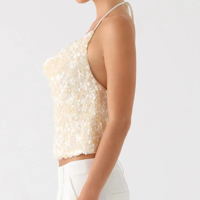 Débardeurs à sequins pour femmes