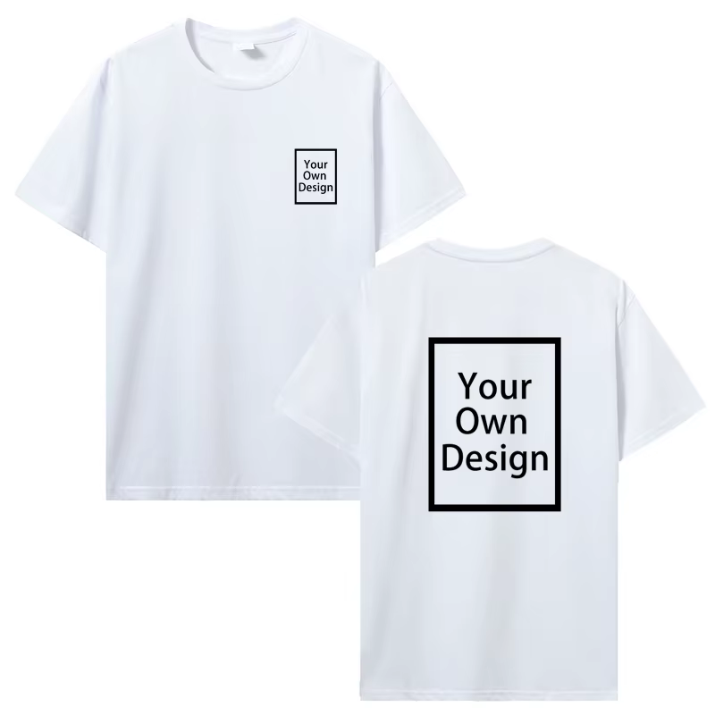 Coton personnalisé impression personnalisée à manches courtes T-shirt été hauts t-shirts bricolage votre Photo ou Logo