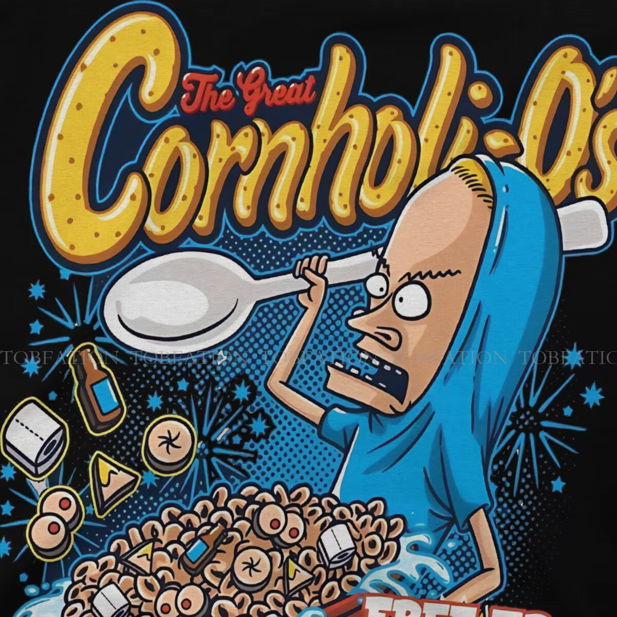 T-shirt en coton à col rond pour hommes