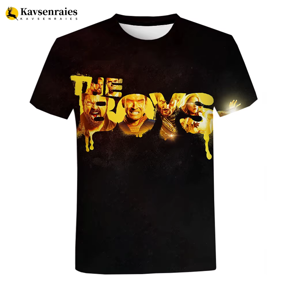 T-shirt imprimé en 3D pour hommes et femmes
