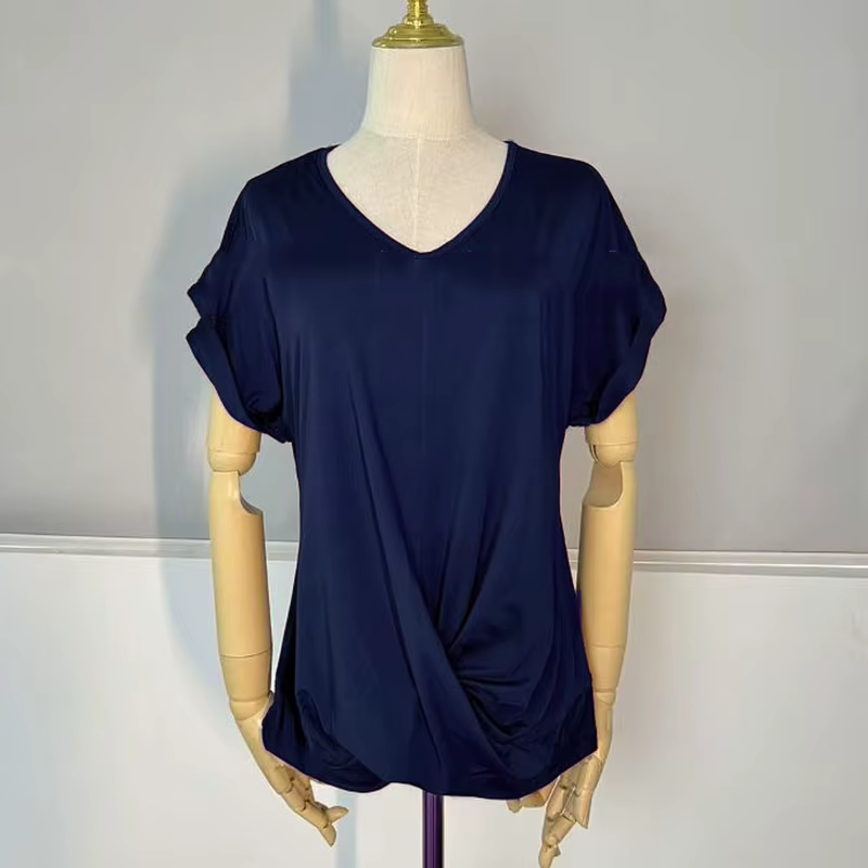2025 nouvelle chemise chemisier hauts bureau dame printemps été décontracté T-Shirts amples