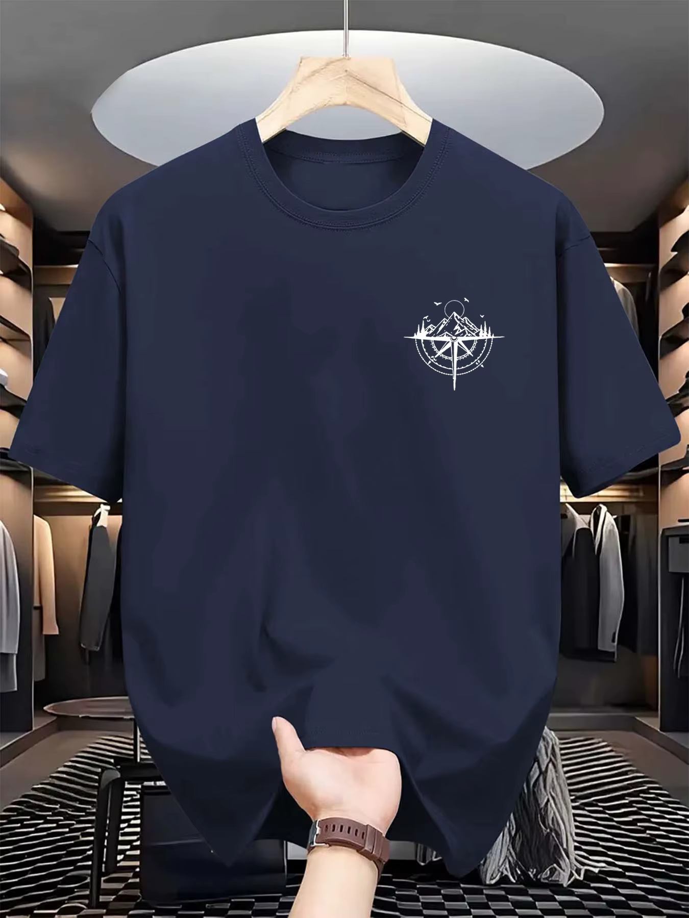 T-shirt à motif tendance 100% coton