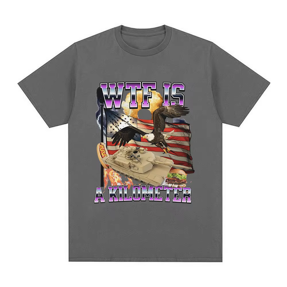 Wtf Is A Kilometer Meme Graphic T-shirt pour homme