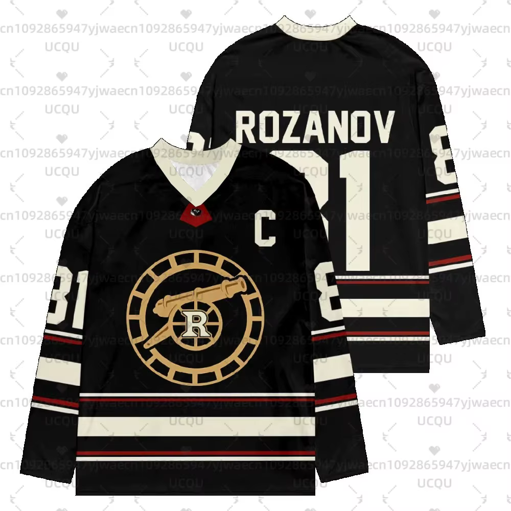 Nouveau maillot de Hockey de rénov chauffé manches longues T-shirt Rozanov HOLLANDER pour hommes et femmes unisexe hauts pulls