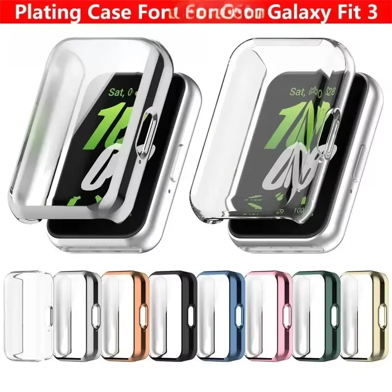 Coque pour Samsung Galaxy Fit3 protecteur d'écran TPU couverture complète housse de protection pour Samsung Galaxy Fit 3 accessoires de sangle