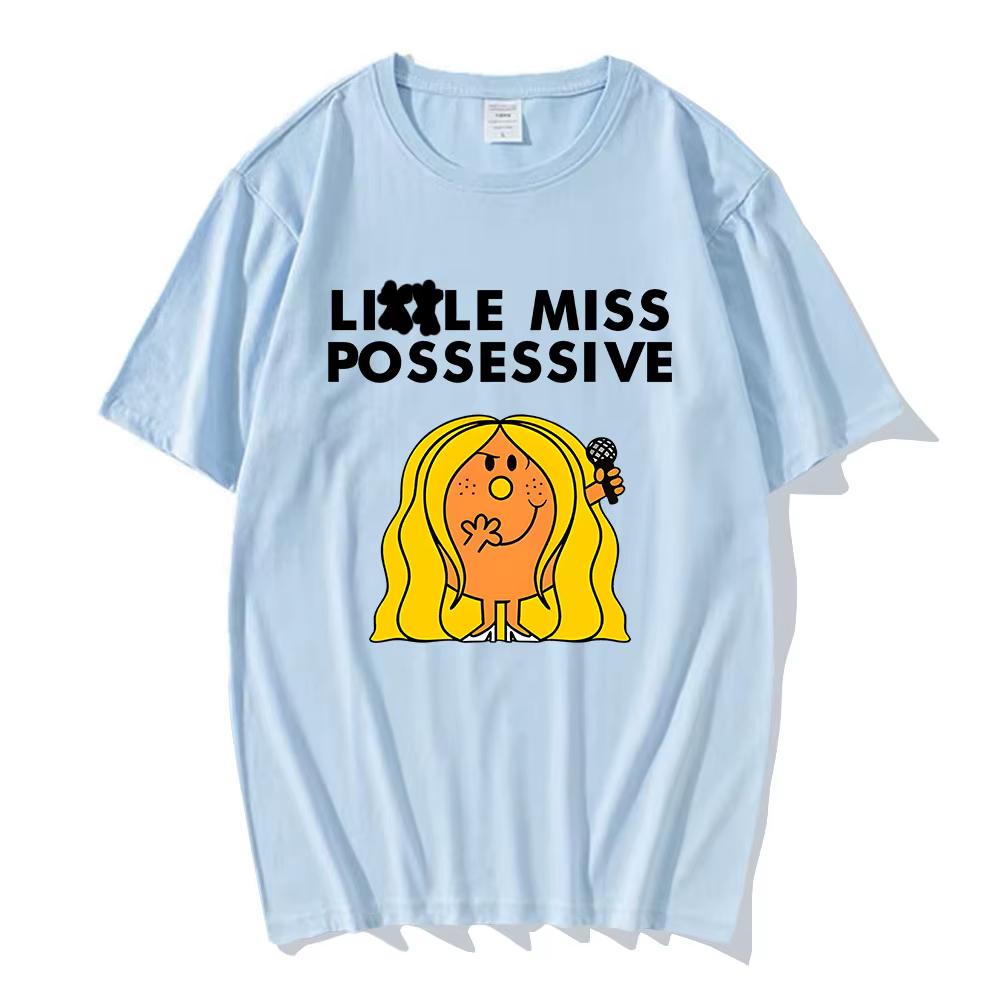Tate McRae chanteur graphique t-shirts Miss possessif Tour du monde 2025 t-shirt coton haute qualité homme