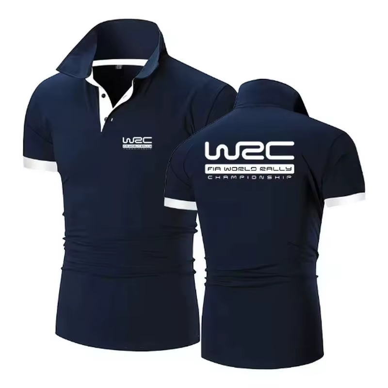 Championnat du monde des rallyes WRC nouvelle mode Polo hommes décontracté col rabattu chemise à manches courtes coupe