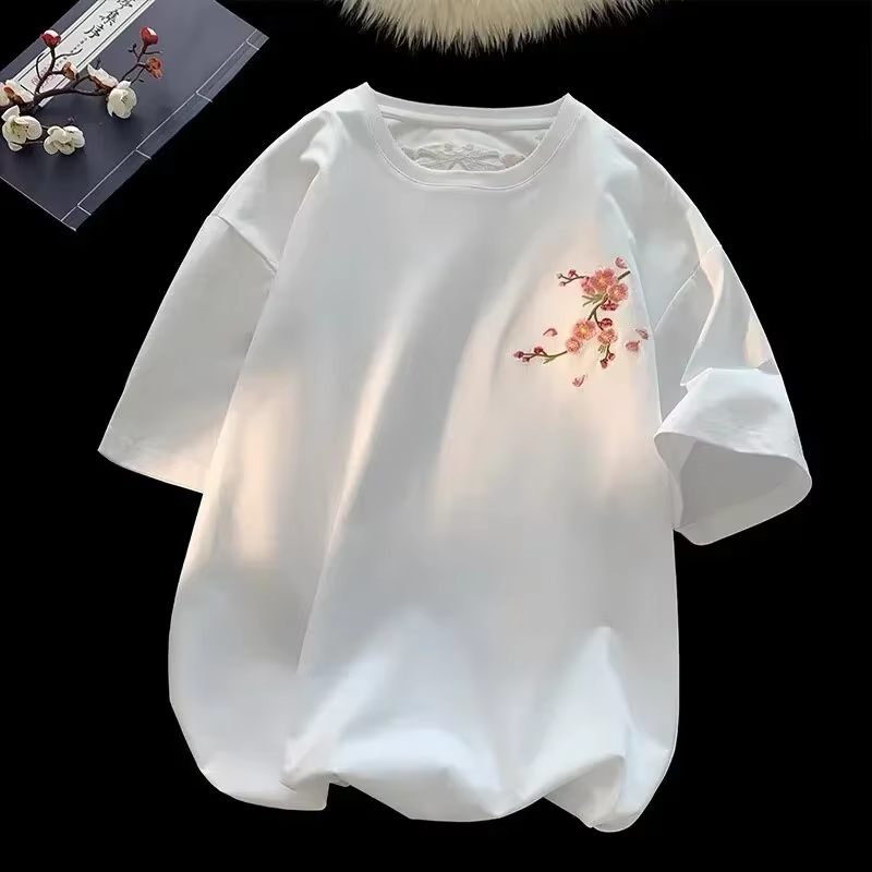 T-shirts d'été à manches courtes pour hommes et femmes, en coton, à la mode, esthétique Y2K, col rond