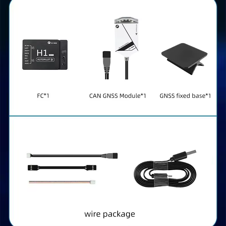 Contrôleur de vol FLYWING H1 Pro - Contrôleur de vol d'hélicoptère haute performance compatible avec les systèmes de contrôle de vol H3/HR3 FLY WING H1