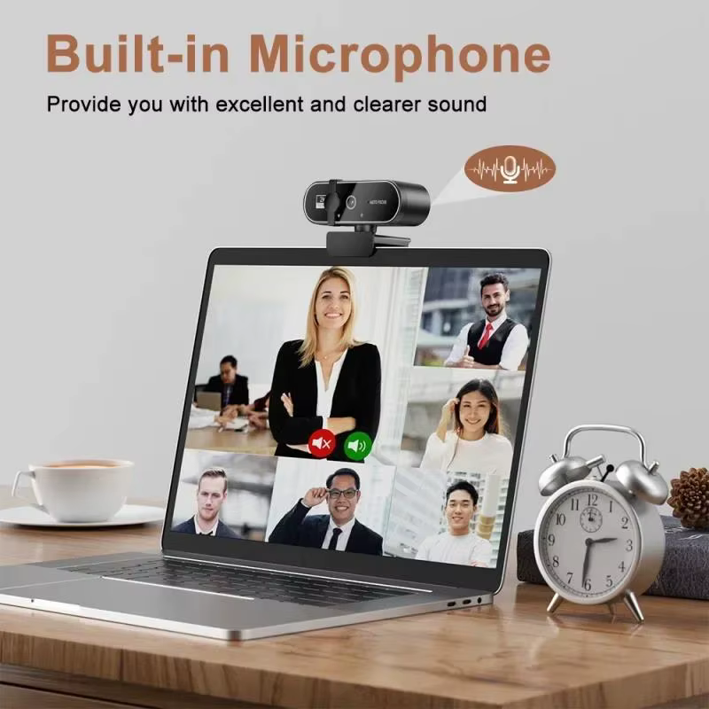 Webcams 4K USB caméra Web avec Microphone Autofocus 2K