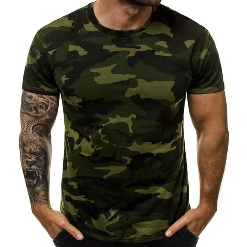 T-shirt camouflage imprimé en 3D