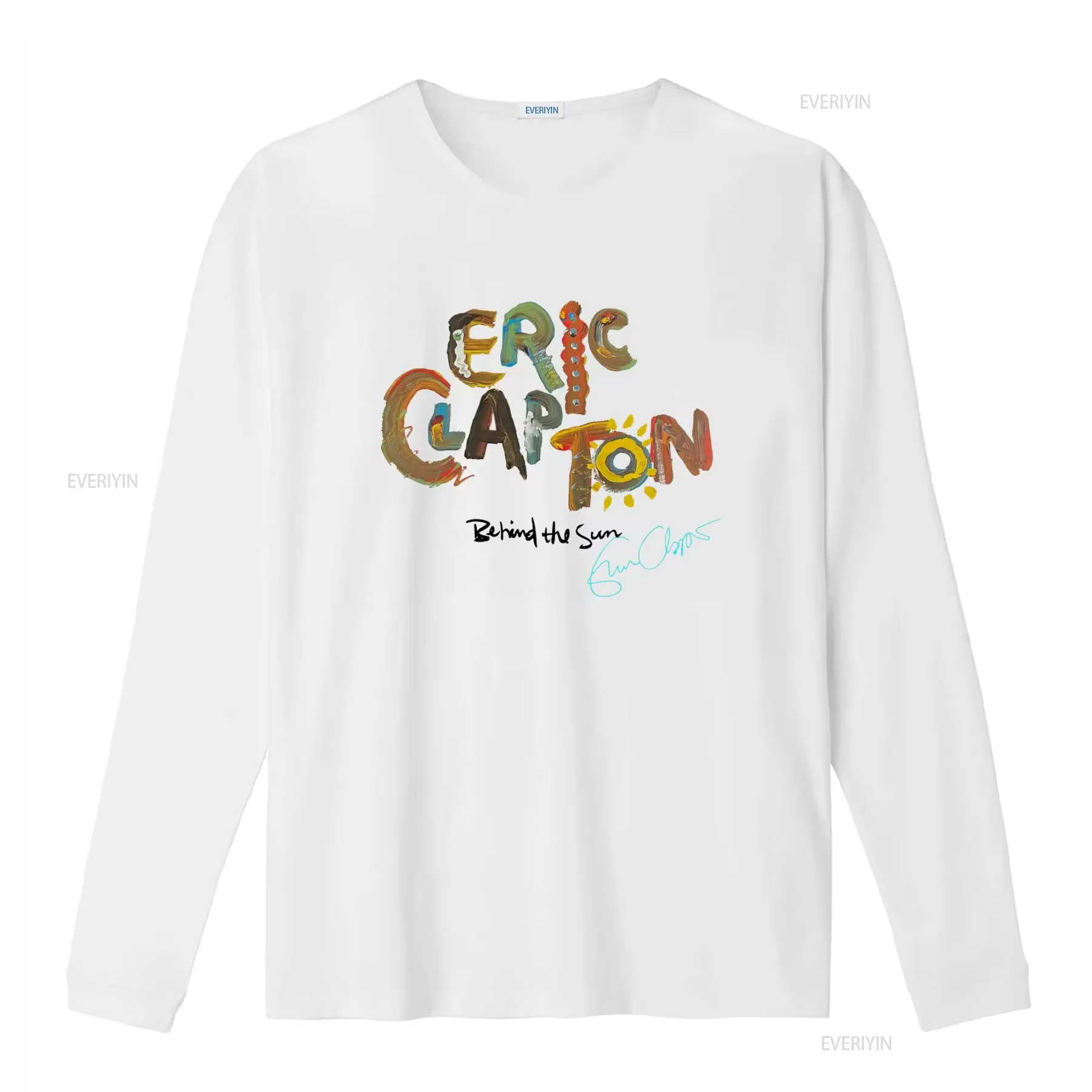 T-shirt Eric Clapton Signature Behind The Sun disponible dans toutes les tailles S 5XL vintage lavé élégant unisexe polyvalent décontracté