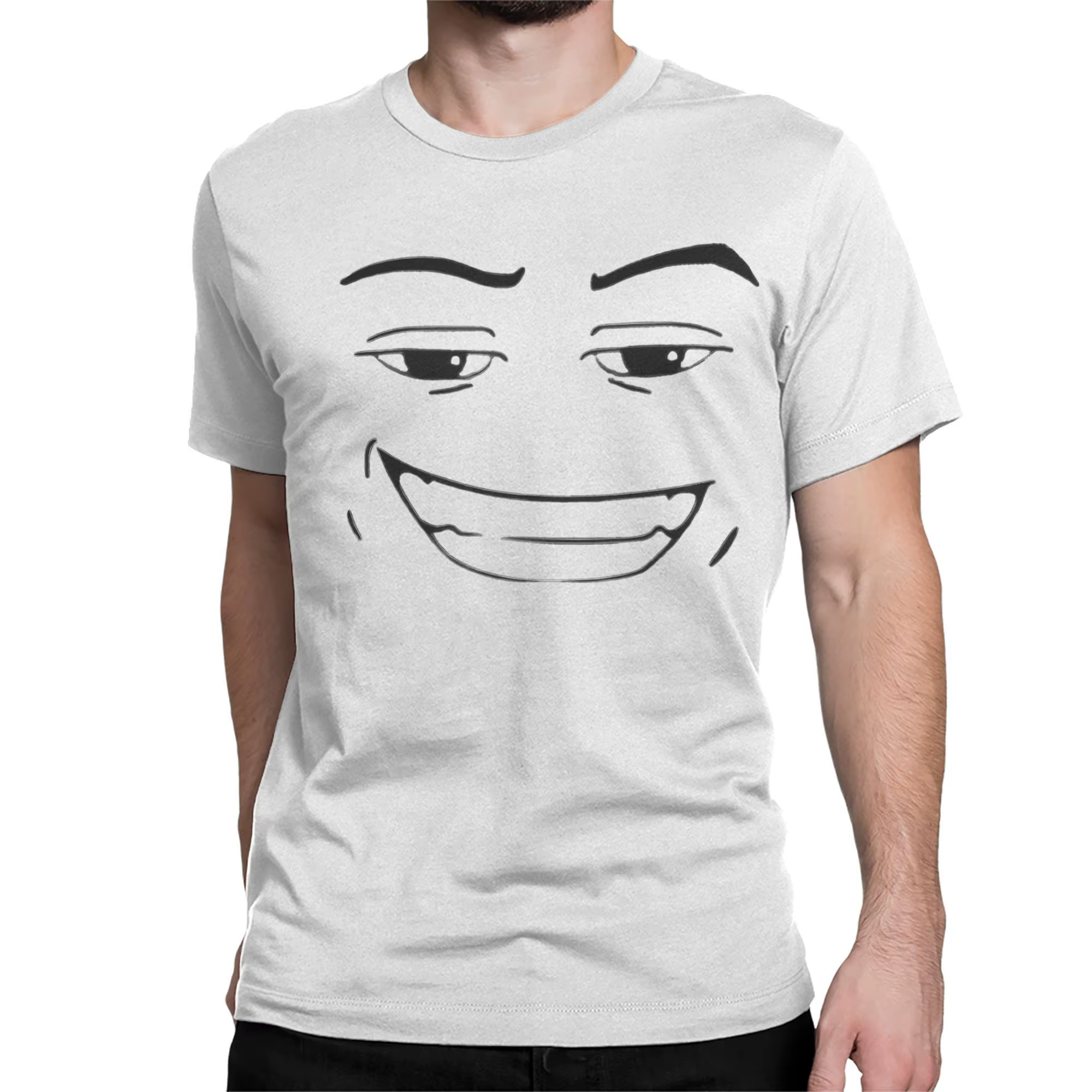 Happy Robot Face hommes femmes T-Shirts Robloxs