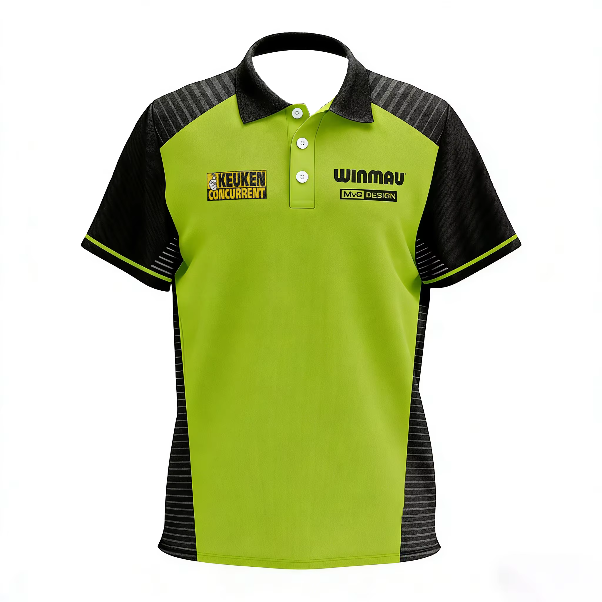 Michael van Gerwen 24/25 Polo de fléchettes professionnel avec fonction à séchage rapide Haut confortable pour un usage