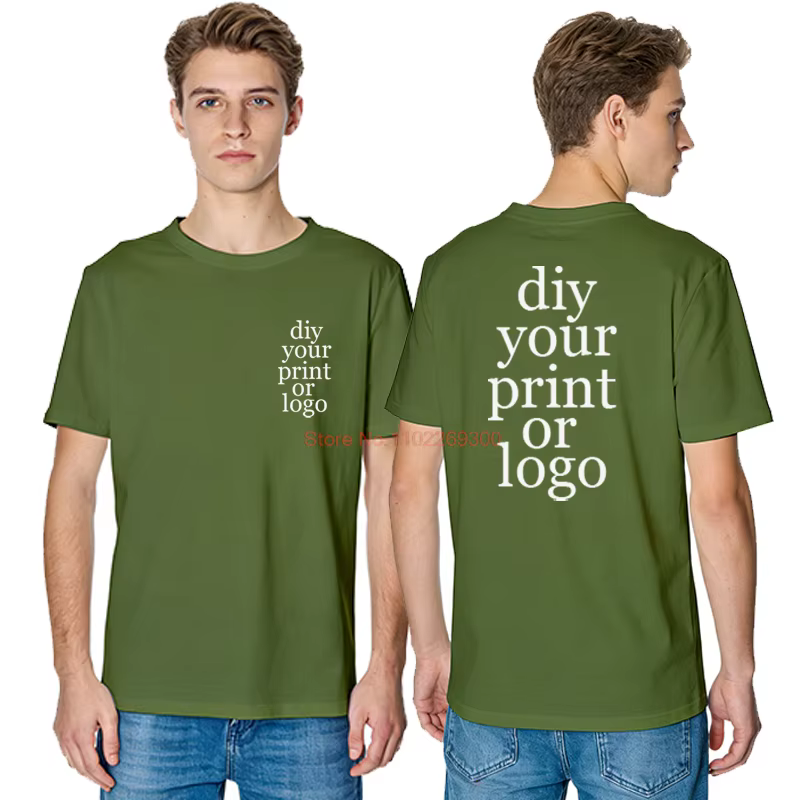 T-shirt imprimé personnalisé avec votre propre design