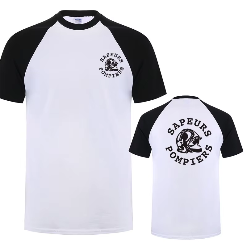 Sapeurs pompiers Paris T-shirt hommes France pompier service d'incendie