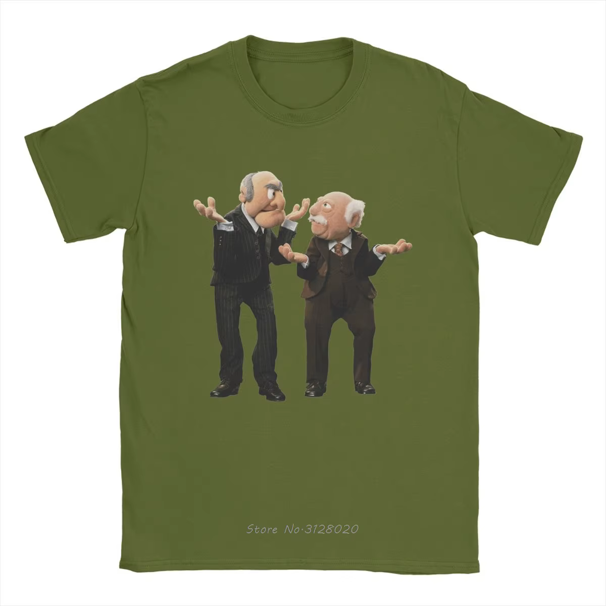 Intensiler and Waldorf-T-Shirt à Manches Courtes et Col Rond pour Homme