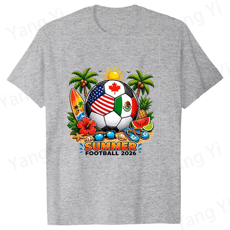 T-shirts de football tendance pour femmes et hommes – Manches courtes