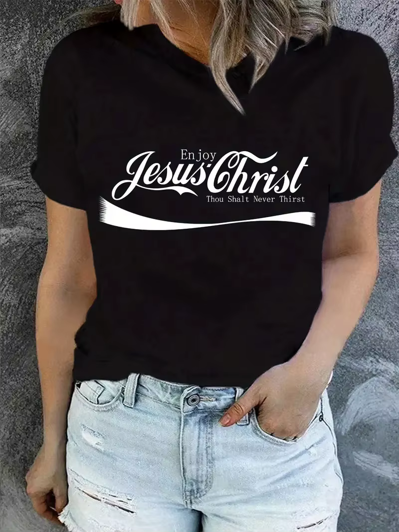 T-Shirt imprimé Jésus Enjoy Christ
