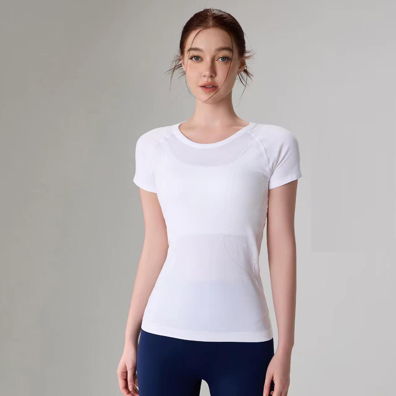 Femmes Yoga haut sans couture Sport t-shirts chemise de Fitness vêtements